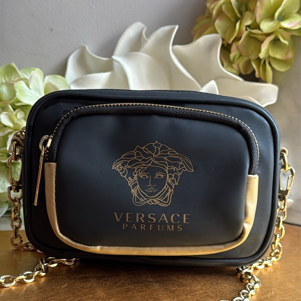 Versace Parfums Medusa Head Clutch Crossbody